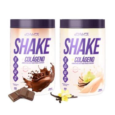 Imagem de Shake Com Colágeno Zero Açúcar Sem Glúten Kit 2 Unidades - Fullife Nut