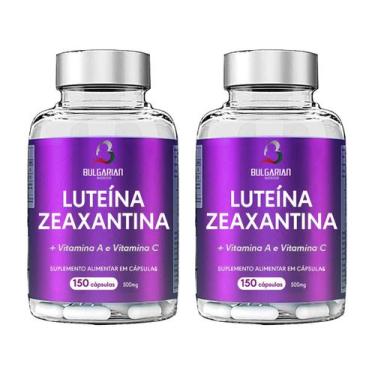 Imagem de 2x Super Luteina + Zeaxantina 300 Cáps 500mg Rápida Absorção - Bulgari