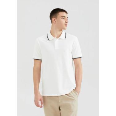 Imagem de Camisa Polo Básica Masculina Em Malha Piquet - Hering, G, Branco