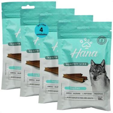 Imagem de Snack hana healthy life dogzen cães adultos 100g kit com 4