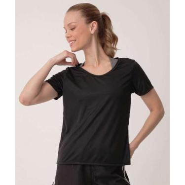 Imagem de Blusa Feminina Fitness Marisa Preto-70093, Preto, M