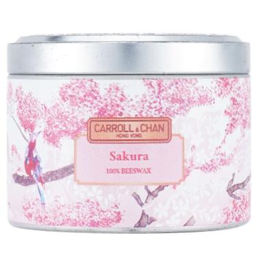 Imagem de Candle Carroll & Chan 100% cera de abelha Sakura Scent 25h Burn