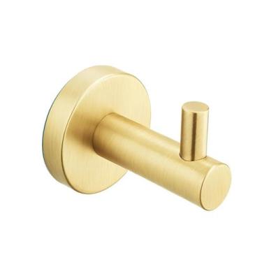 Imagem de Cabide Simples de Parede Dourado Escovado Isis - Drop