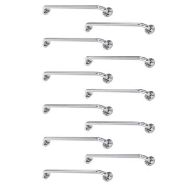 Imagem de Barra de Apoio Alca 80cm kit 11 Uni Acessibilidade Cadeirante Idoso Deficiente Box Banheiro Seguranca Corredor Corrimao