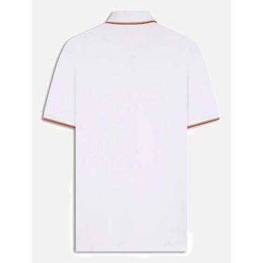 Imagem de Polo Ellus Masculina Piquet Classic Easa Friso Dark Branca-Masculino