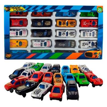 Imagem de 20 Carrinhos Carro Roda Livre Colecionavel Modelos Diversos - Ark Toys