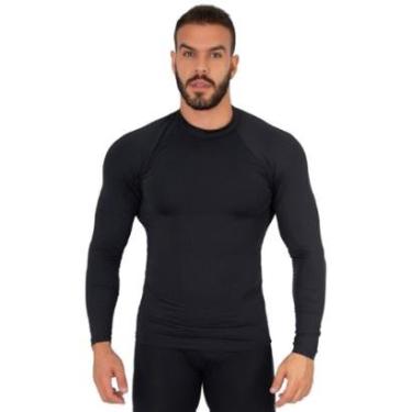 Imagem de Blusa Térmica Poliamida Bella Fiore Proteção UV Manga Longa Segunda Pele Moda Fitness M...