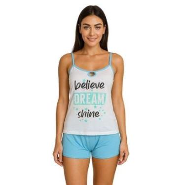 Imagem de Pijama Feminino Verão Baby Doll Estampado Suzi-Feminino