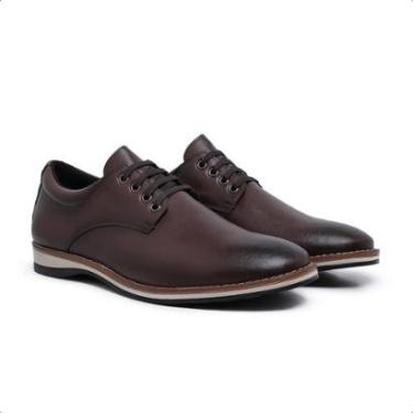 Imagem de Sapato Social Casual Derby Masculino com Cadarço Moderno e Elegante-Masculino