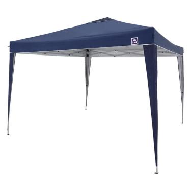 Imagem de Tenda Gazebo Alumínio Dobrável 3mx3m Poliéster Azul Bel