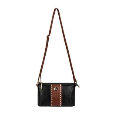 Imagem de Bolsa pequena transversal de couro liso Ágata-Feminino