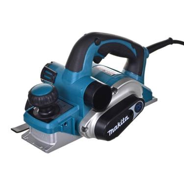 Imagem de Plaina Elétrica 82mm Industrial 850w Conjunto Calibrador Guias 2 Facas Chave Kp0810 220v Makita