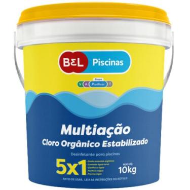 Imagem de Cloro Orgânico Estabilizado Multiação Bel Piscinas 10kg