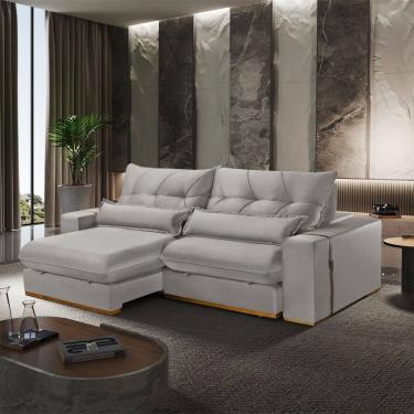 Imagem de Sofa Retratil e Reclinavel 230 cm Braco 25 cm Lake Meu Sofa Online