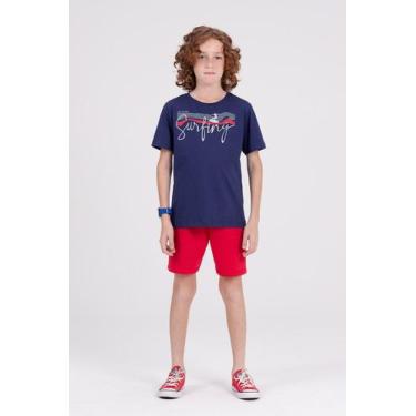 Imagem de Conjunto Infantil Menino Ondas Marinho - Vida Costeira Oficial, 10, Ma