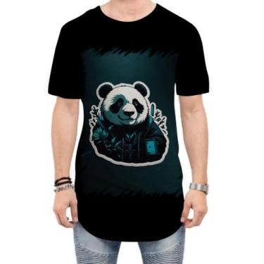 Imagem de Camiseta Longline Panda Com Roupa Estilosa 7 - Kasubeck Store, G