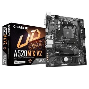 Imagem de Placa Mãe A520M K V2 NVMe DDR4 AM4 AMD Ryzen 5000 Gigabyte