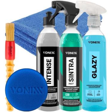 Imagem de Glazy Sintra Intense Limpeza Automotiva Pano Pincel Vonixx