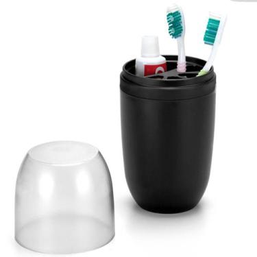 Imagem de Organizador Escova de Dentes e Creme Dental com Tampa Capacidade 500ml