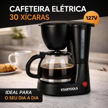 Imagem de Cafeteira Elétrica 30 Xícaras 1200ML Com Jarra de Vidro - Startools, 1