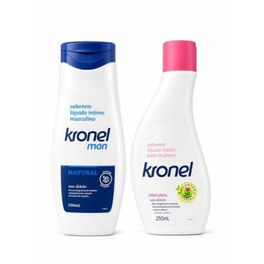 Imagem de Kit Sabonete Íntimo Kronel Masculino e Feminino 250ml