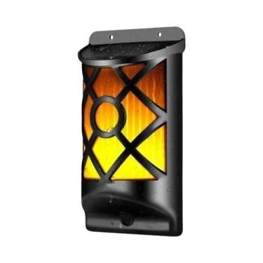 Imagem de Luzes Solares LED De Chama 96 LEDs Para Exterior, Impermeáveis, Decora