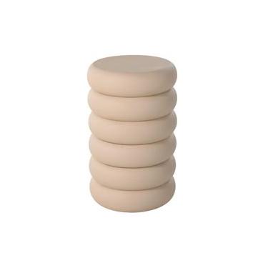 Imagem de Mesa Lateral de Metal Nyx Off-White Westwing Collection Branco