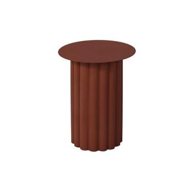 Imagem de Mesa Lateral de Metal Syra Terracota Westwing Collection Vermelho