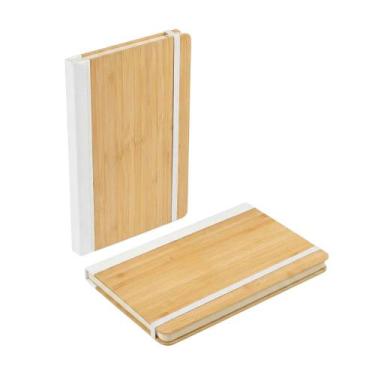 Imagem de Caderno de Anotações ecológico com capa de bambu e 70 folhas - DESEMBR