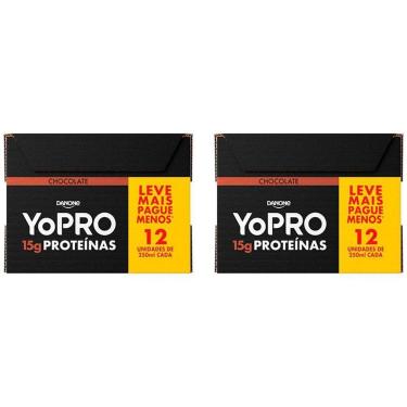 Imagem de Pack Bebida Láctea UHT com 15g de Proteínas YoPRO 250ml 24 Unidades-Unissex