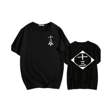 Imagem de Camiseta De Algodão Unissex Bleach Zaraki Kenpachi Com Gola Redonda E 