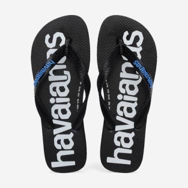 Imagem de Chinelo Havaianas Top Logomania II, Azul brilhante, 37/38
