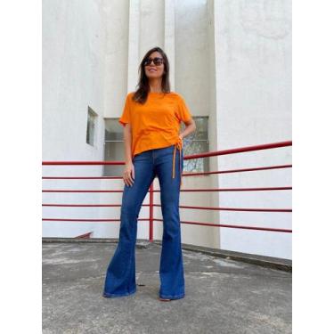 Imagem de Calça Flare Botões - Multi Ponto Denim, Jeans, 34