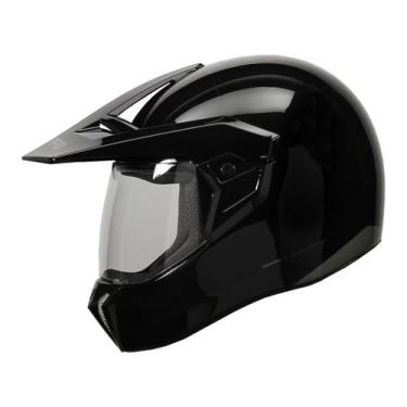 Imagem de Capacete moto cross com viseira Bieffe 3 Sport, 3 Sport - Classic Pret