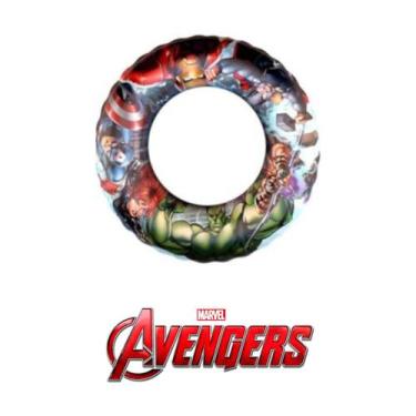 Imagem de Boia Infantil Circular Inflável 81cm Os Vingadores Marvel - Etitoys