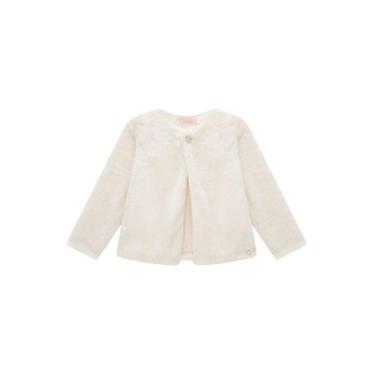 Imagem de Casaco Bolero Luxo em Pelo Liso Forrado Kukiê Bebê Menina kids Bebê ao