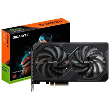 Imagem de Placa de Vídeo Geforce RTX5060TI Windforce OC 8GB GDDR7 GV-N506TWF2OC-8GD para Gaming 4K Gigabyte