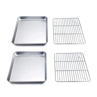 Imagem de Torradeira e forno com conjunto de prateleiras TeamFar Stainless Steel