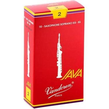 Imagem de Palheta Sax Soprano Vandoren Red 2 Java Cut 7806 - Izzo