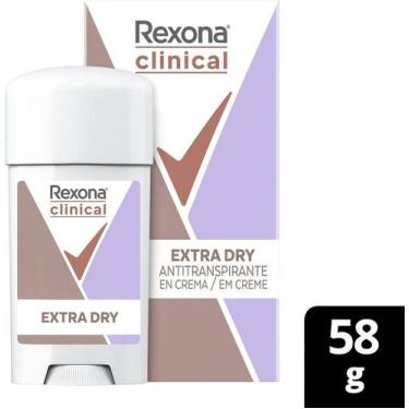 Imagem de Desodorante Creme Rexona Clinical Extra Dry 58g