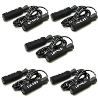 Imagem de Kit 5 Cordas de Pular Com Rolamento - D1Fitness