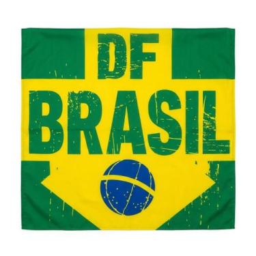Imagem de Bandeira Brasil Brasília DF 90x140cm Decoração Sem Haste - Senhor Preç