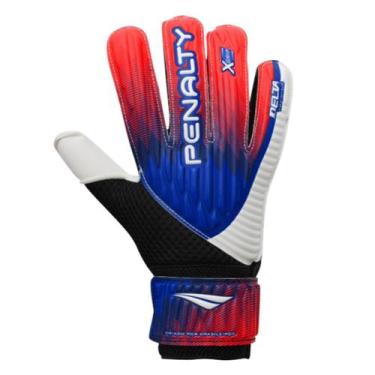 Imagem de Luva De Goleiro Adulto Delta Training XXIII Penalty, 10, Azul, Vermelh