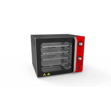 Imagem de Forno Convector Smart Basic Elétrico Venâncio 4 Esteiras Vermelho Fcsb