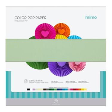 Imagem de Papel Color Pop Verde Candy Mimo - 30,5 x 30,5 cm - 180 gr - 25 unds