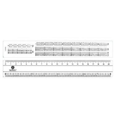 Imagem de Régua ferragista PVC 20cm FER8L - Trident