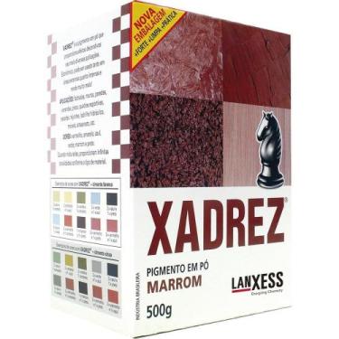 Imagem de Tinta em Pó Xadrez Marrom 500g - Embalagem com 10 Unidades