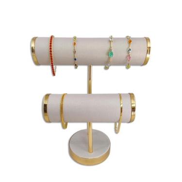 Imagem de Expositor de Bracelete T Forrado DUPLO OFFWHITE Avulso - Pierjoi