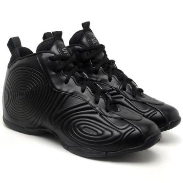 Imagem de Tênis Basquete Masculino Six Street Tamanho Especial Vision Preto, 46,