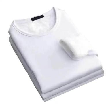 Imagem de Camiseta Masculina Térmica De Inverno, Manga Comprida, Forrada De Velu